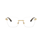 Dolce & Gabbana Rimless Gold Eyeglasses (DG 1363), front view