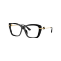 Dolce & Gabbana Cat Eye Black Eyeglasses (DG 3439), angled side view