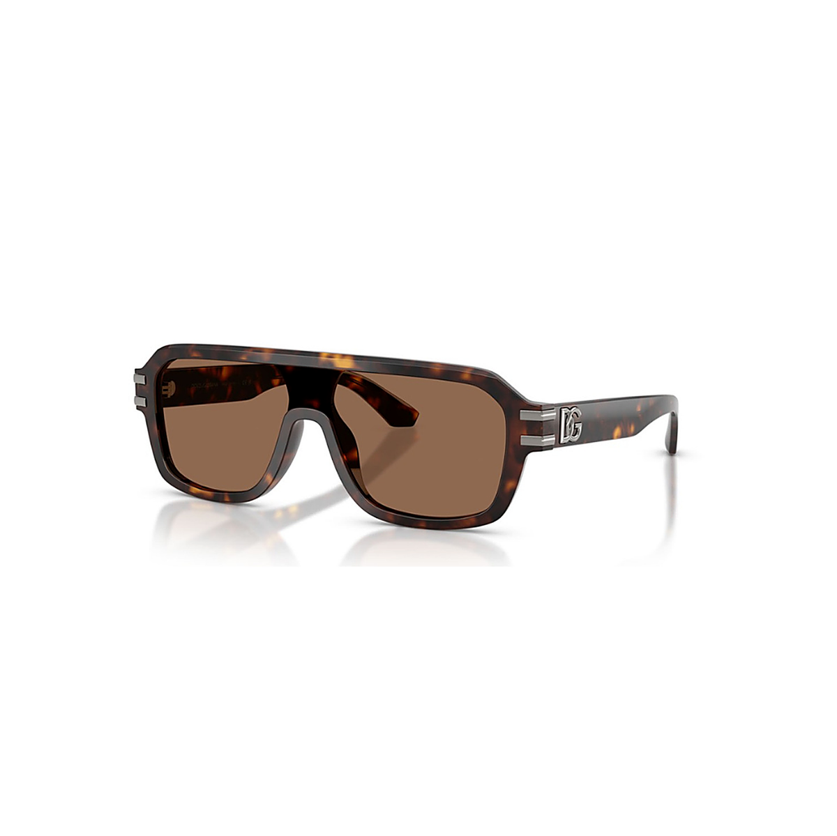 Dolce & Gabbana Pilot Brown Sunglasses (DG 4507), angled side view