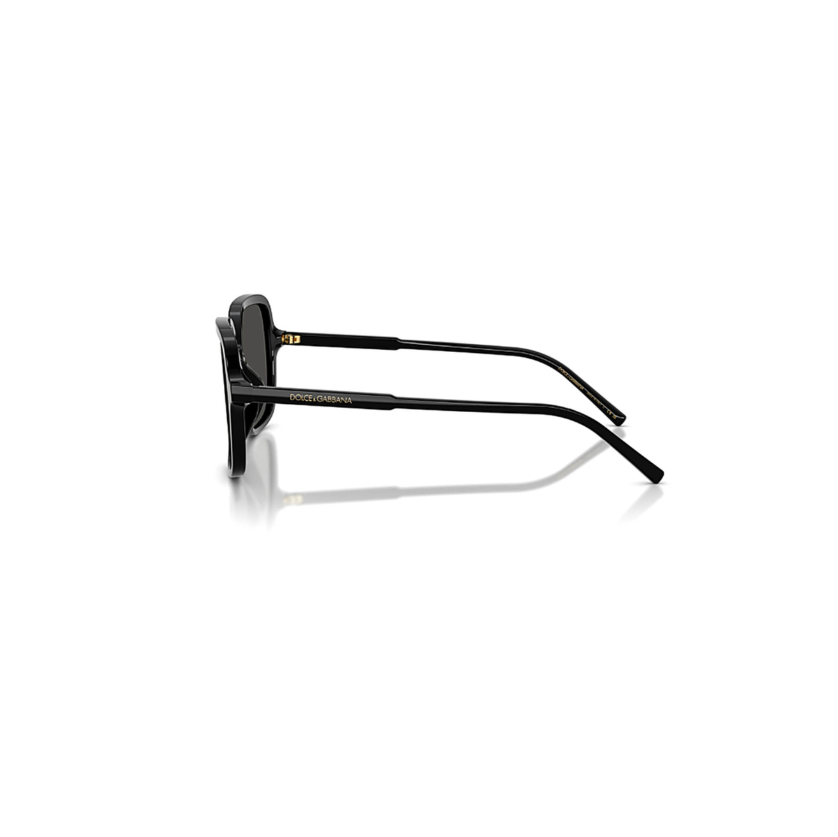 Dolce & Gabbana Oversized Square Black Sunglasses (DG 4539), front view
