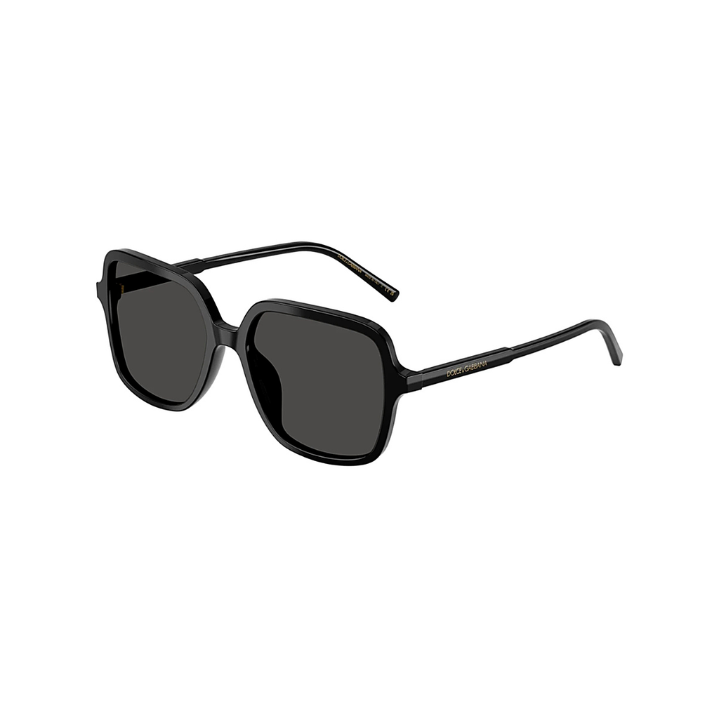 Dolce & Gabbana Oversized Square Black Sunglasses (DG 4539), angled side view