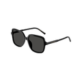 Dolce & Gabbana Oversized Square Black Sunglasses (DG 4539), angled side view