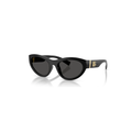 Dolce & Gabbana Cat Eye Black Sunglasses (DG 6207), angled side view