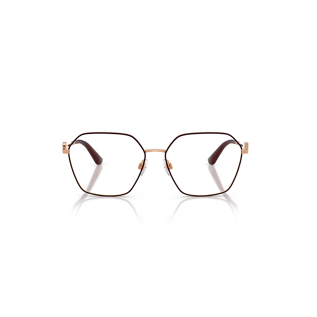 Dolce & Gabbana Rose Gold Eyeglasses (DG1366), front view