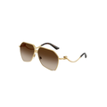 Dolce & Gabbana Gold Brown Sunglasses (DG2326), angled side view