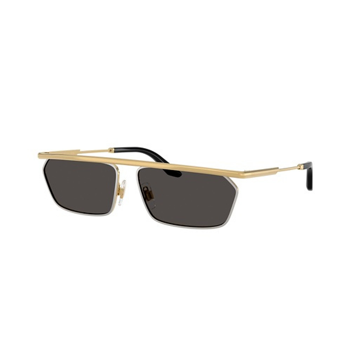 Dolce & Gabbana Black Gold Sunglasses (DG2327), angled side view