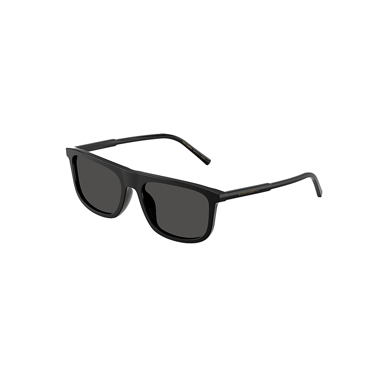 Dolce & Gabbana Rectangular Black Sunglasses (DG4542), angled side view