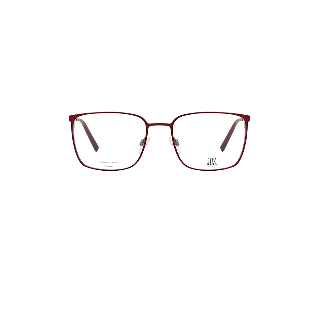 JOS Burgundy Eyeglasses (981051), front view