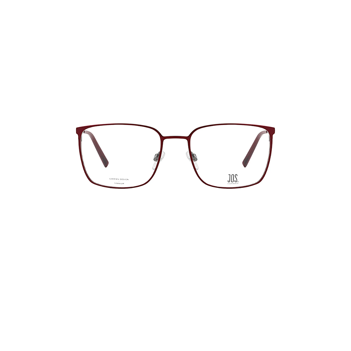 JOS Burgundy Eyeglasses (981051), front view