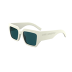 Karl Lagerfeld White Sunglasses (KL6166S), angled side view