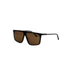 Karl Lagerfeld Shield Brown Sunglasses (KL6210S), angled side view