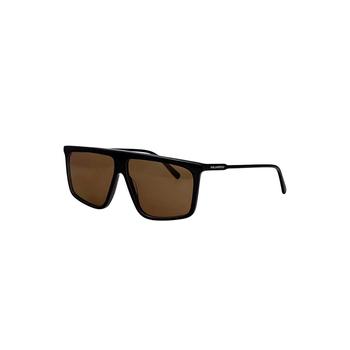 Karl Lagerfeld Shield Brown Sunglasses (KL6210S), angled side view