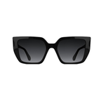 Karl Lagerfeld Oversized Black Sunglasses (KL6221S), front view