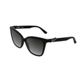 Karl Lagerfeld Square Black Sunglasses (KL6223S), angled side view