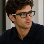 Lacoste Rectangular Eyeglasses (L2922 300) worn by a model