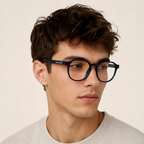 Lacoste Round Eyeglasses (L2980 N 410) worn by a model