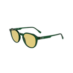 Lacoste Yellow Sunglasses (L6052S), angled side view