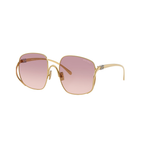 Miu Miu Gold Pink Sunglasses (SMU A57 5AK-40S), angled side view