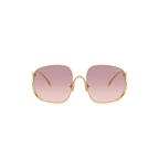Miu Miu Gold Pink Sunglasses (SMU A57 5AK-40S), detail view