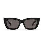 Miu Miu Rectangular Black Sunglasses (SMU B05), front view