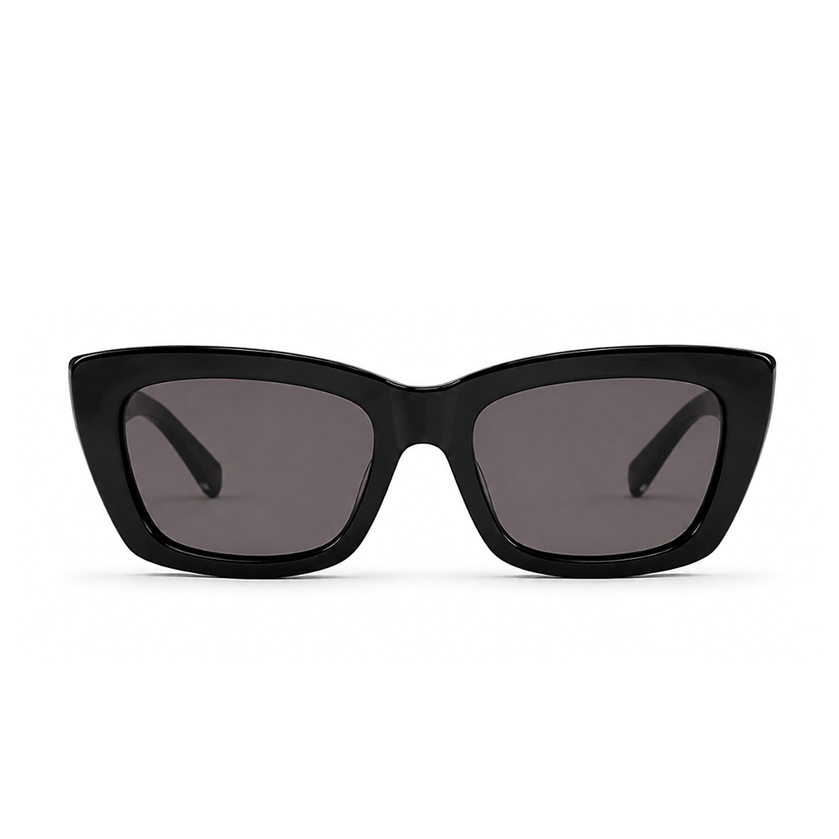 Miu Miu Rectangular Black Sunglasses (SMU B05), front view