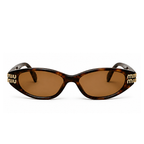Miu Miu Oval Tiger Sunglasses (SMU B10), front view