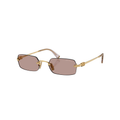 Miu Miu Red Sunglasses (SMU B50), angled side view