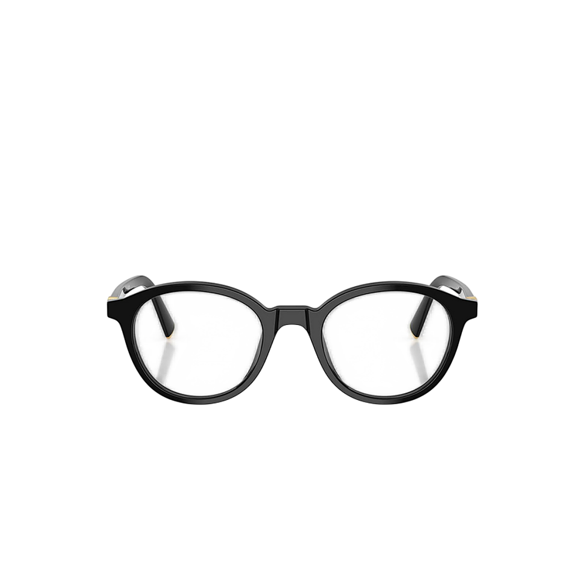 Miu Miu Round Black Eyeglasses (VMW 02W), front view