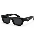 Prada Slim Black Sunglasses (SPR B15), angled side view