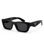 Prada Slim Black Sunglasses (SPR B15), angled side view