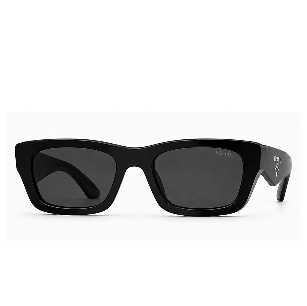 Prada Slim Black Sunglasses (SPR B15), front view
