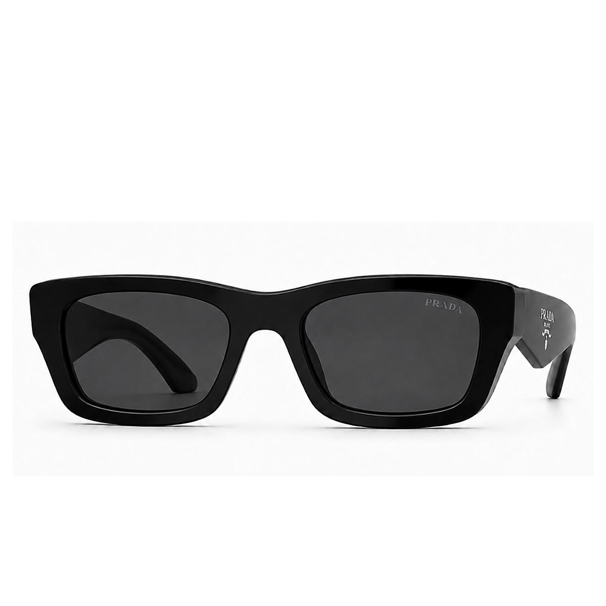 Prada Slim Black Sunglasses (SPR B15), front view