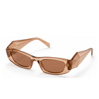 Prada Caramel Sunglasses (SPR B16 Brown), angled side view