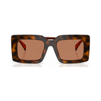 Prada Square Tortoise Sunglasses (SPR D01), front view