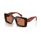 Prada Square Tortoise Sunglasses (SPR D01), angled side view
