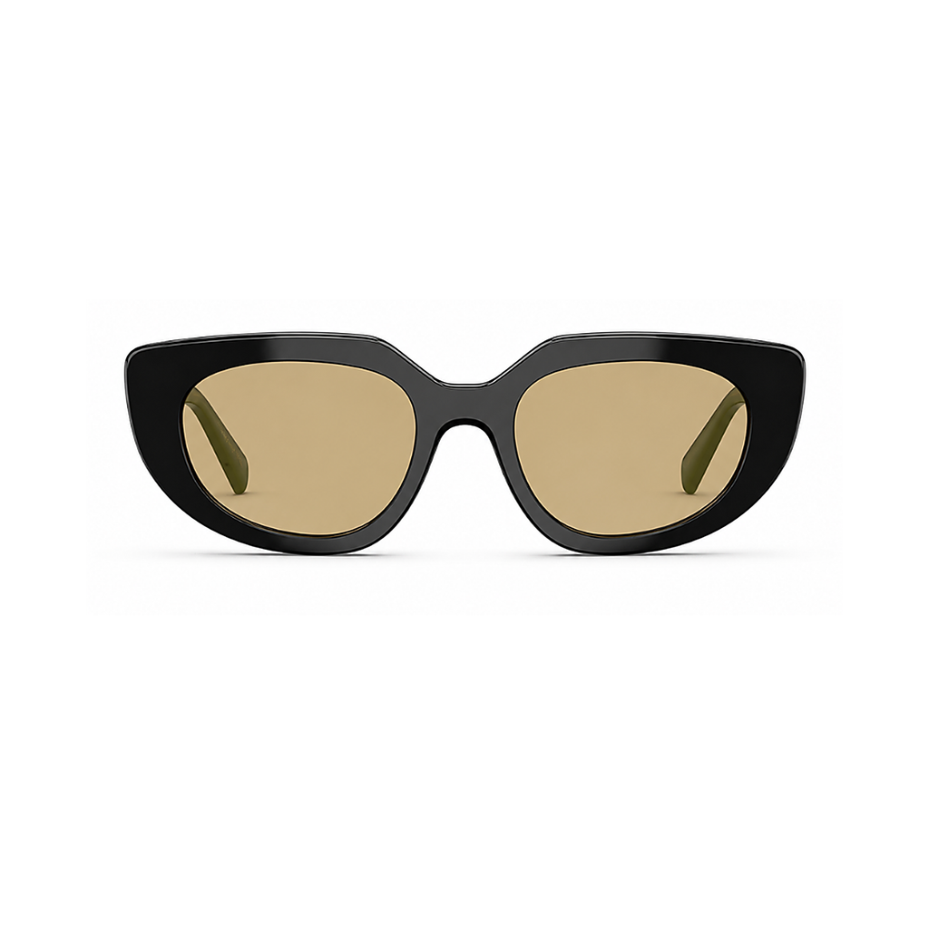 Prada Black Green Sunglasses (SPR D02), front view