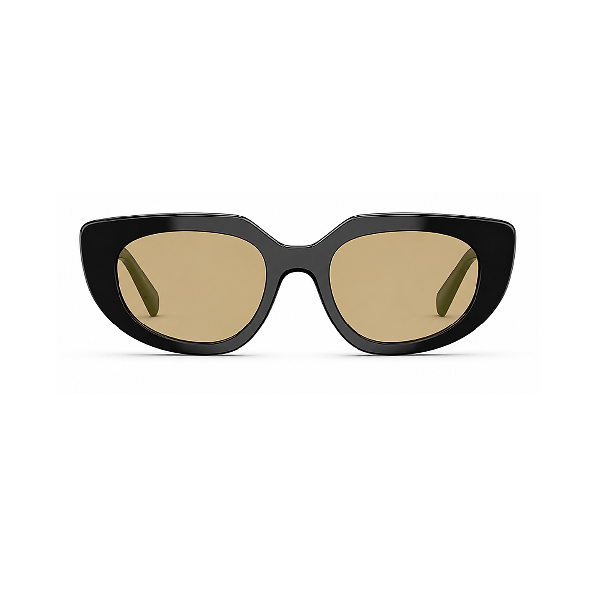 Prada Black Green Sunglasses (SPR D02), front view