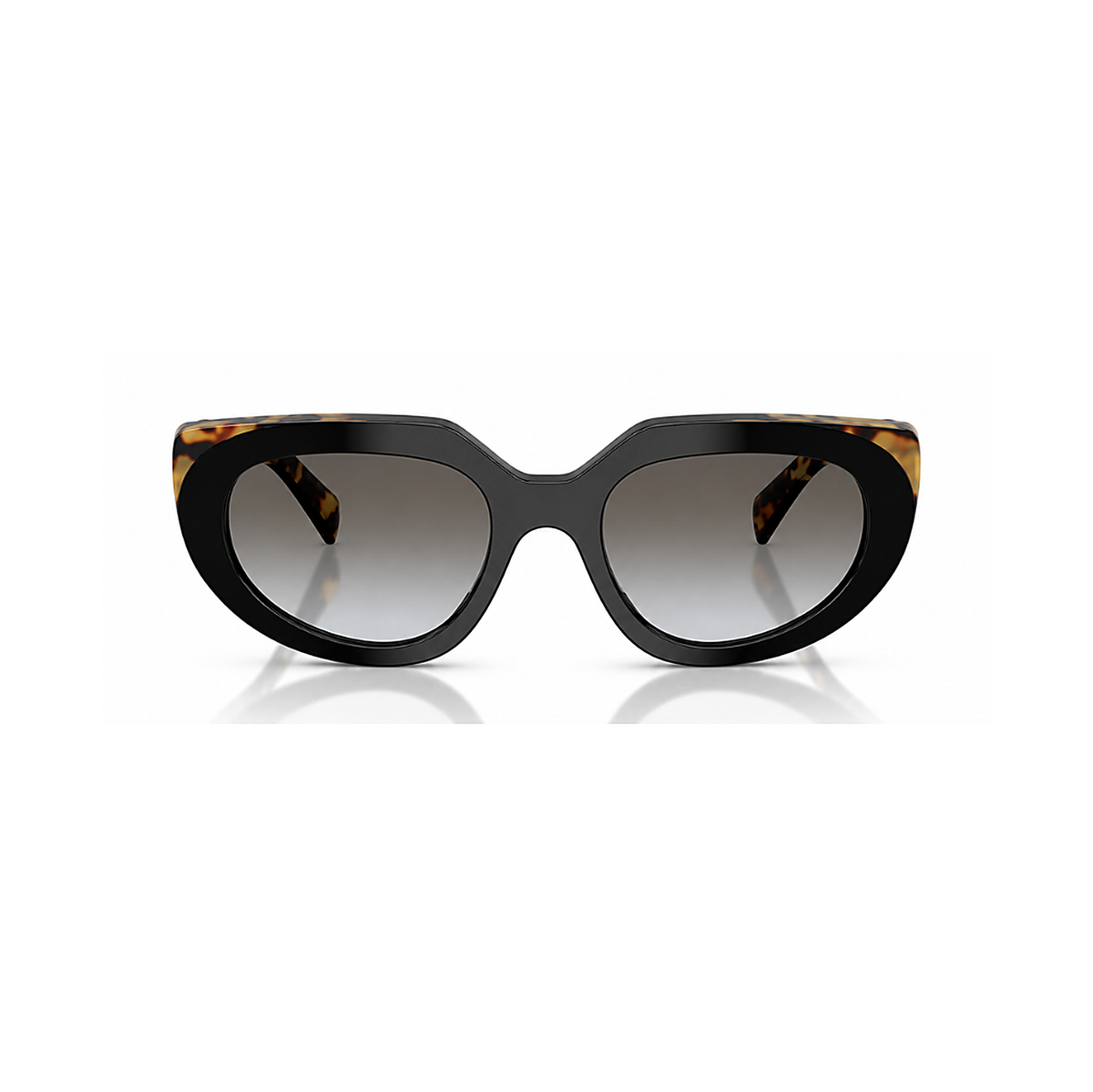 Prada Black Tiger Sunglasses (SPR D02), front view