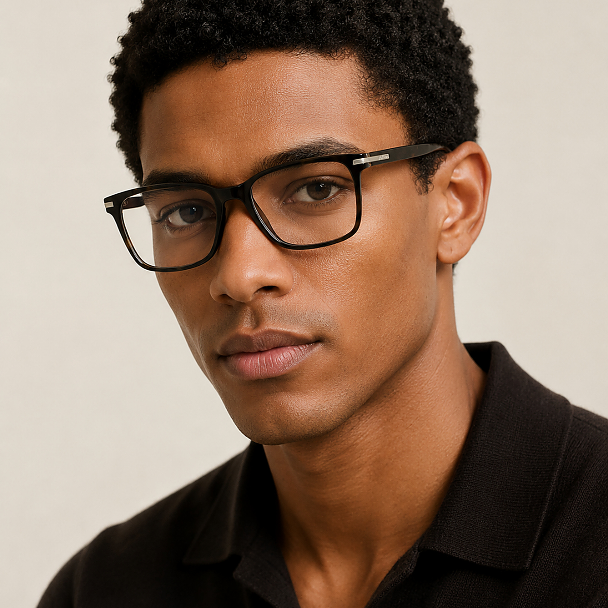 Prada Havana Eyeglasses (VPR 14W) worn by a model