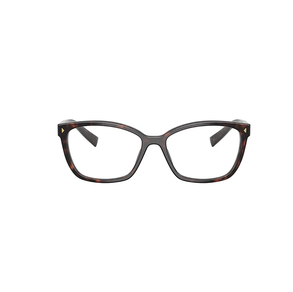 Prada Square Black Eyeglasses (VPR 15Z), front view
