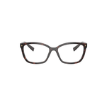 Prada Square Black Eyeglasses (VPR 15Z), front view