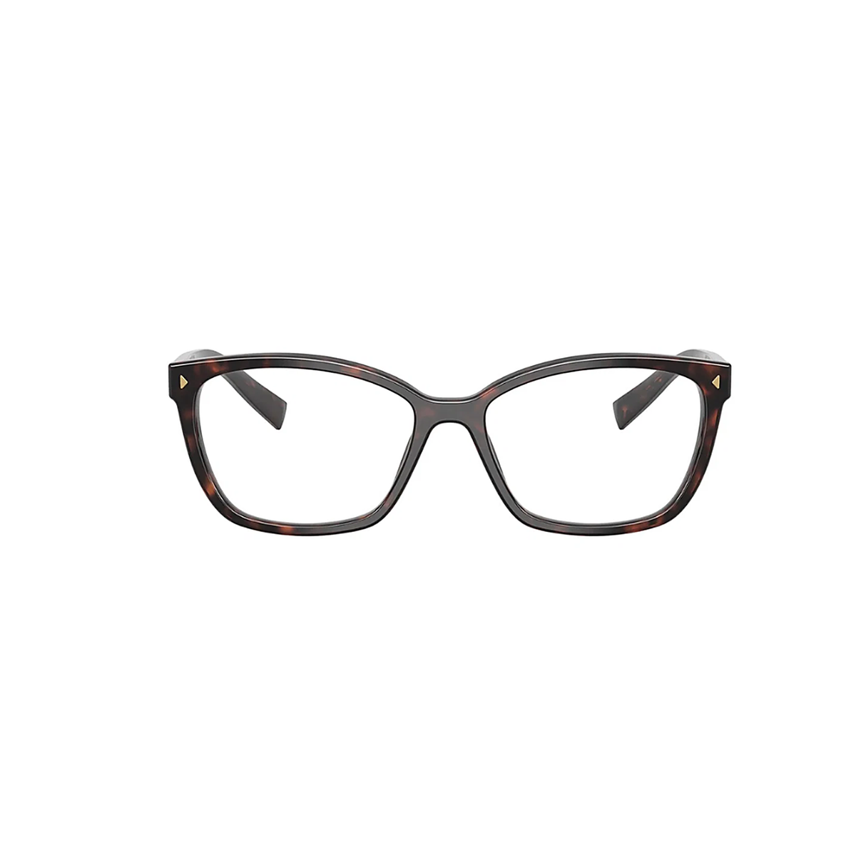 Prada Square Black Eyeglasses (VPR 15Z), front view
