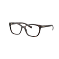Prada Square Black Eyeglasses (VPR 15Z), angled side view