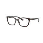 Prada Square Black Eyeglasses (VPR 15Z), angled side view