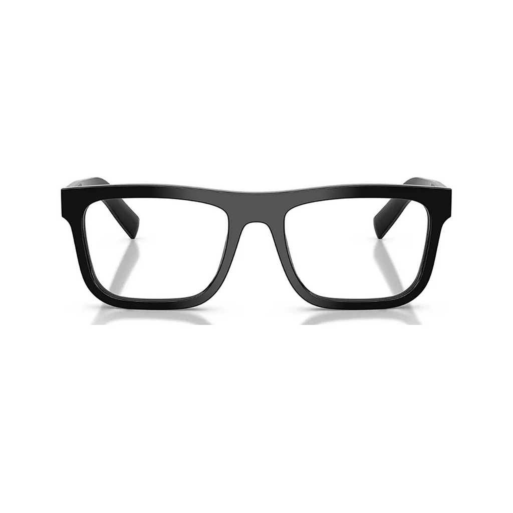 Prada Rectangular Black Eyeglasses (VPR C03), front view