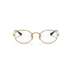 Ray-Ban Gold Oval Eyeglasses (RB 3547V), detail view
