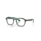 Ray-Ban Green Havana Eyeglasses (RB 5451), angled side view