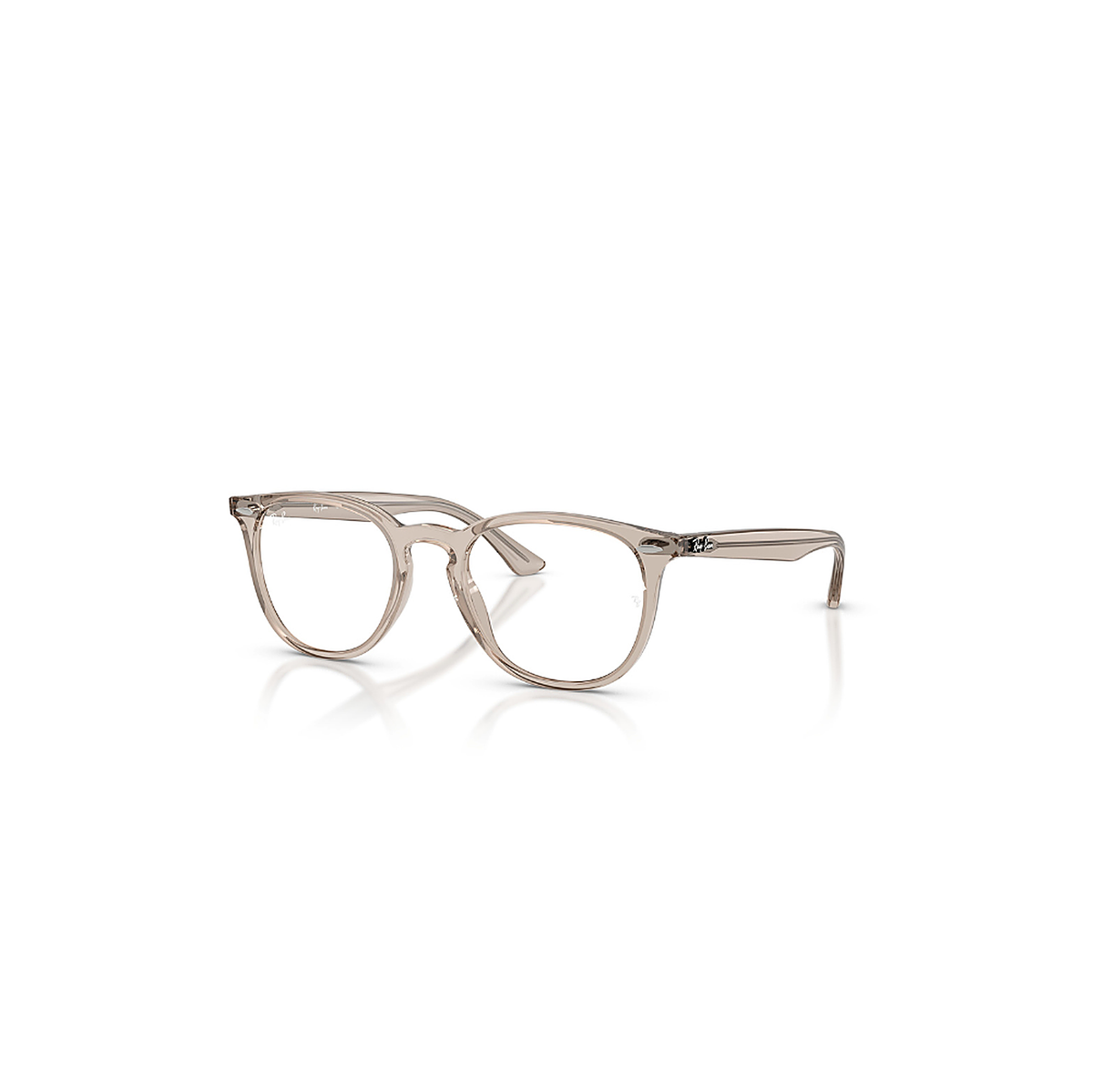Ray-Ban Transparent Eyeglasses (RB 7159), angled side view