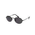 Ray-Ban Oval Black Sunglasses (RB3547D), angled side view