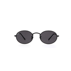 Ray-Ban Oval Black Sunglasses (RB3547D), front view